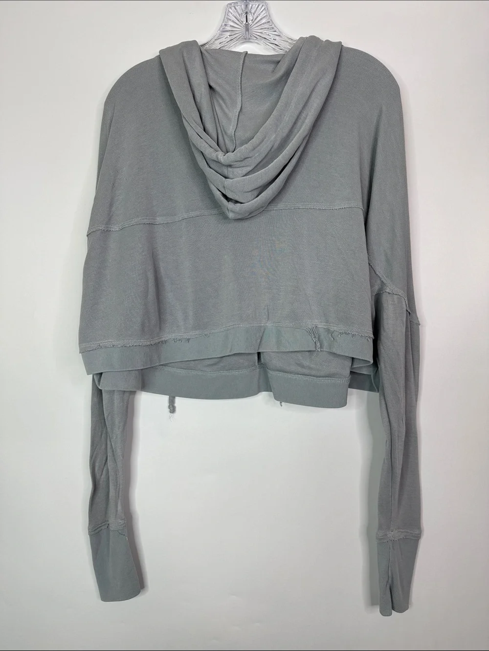 Free People Movement Scorpio Aries Pullover Gray Cropped Hoodie Size XS